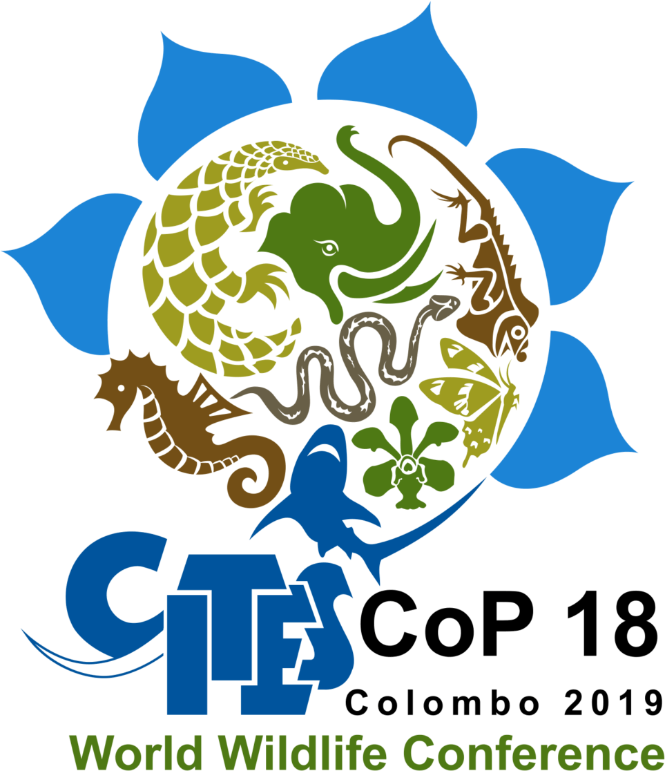 Logo Logo Logo Logo - Cites Cop18 (1500x1514), Png Download