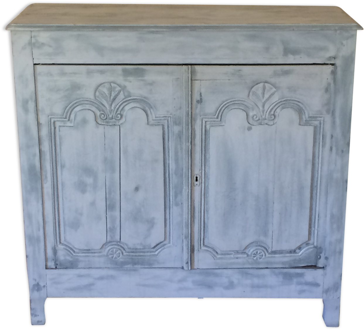 Vintage Buffet Or Sideboard Converted To Tv Stand, - Cabinetry (1457x1457), Png Download