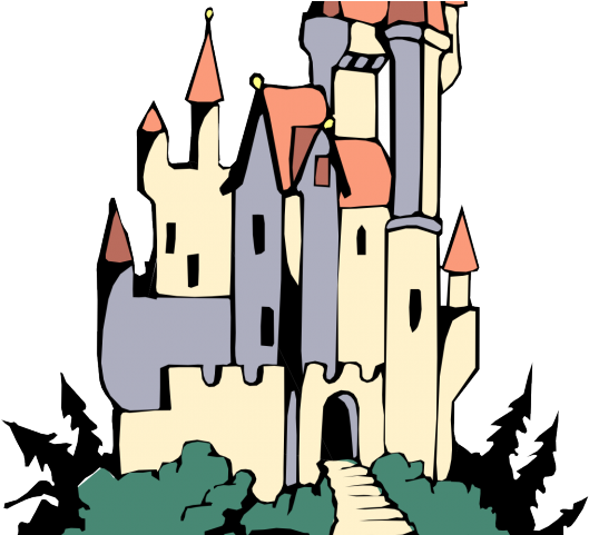 Castle Clipart Cinderella Castle - Castle Cartoon Transparent (640x480), Png Download