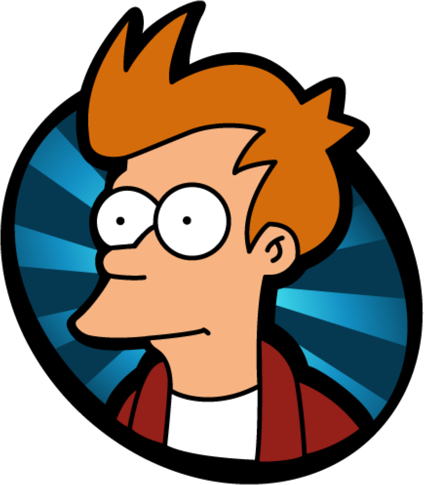 There, Now He's Trapped In A Book I Wrote - Philip J Fry Avatar (870x994), Png Download