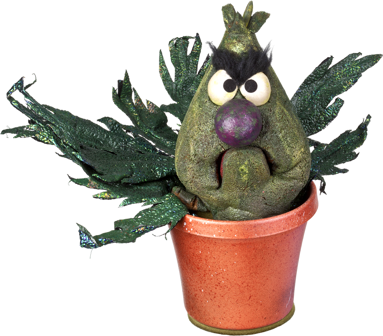 Stinky The Stinkweed - Sesame Street Plant (1500x1366), Png Download