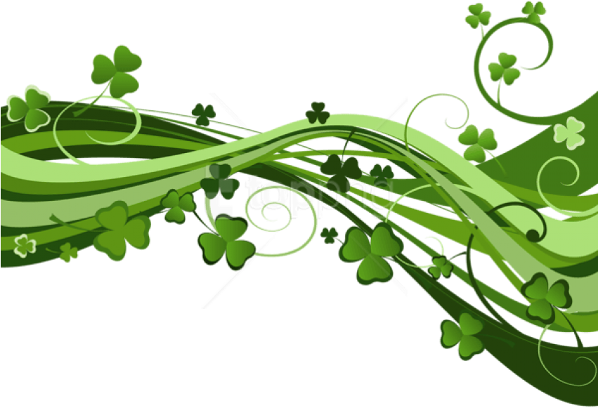 Free Png Download St Patricks Day Shamrock Decor Png - Transparent Background St Patricks Day Png (850x612), Png Download