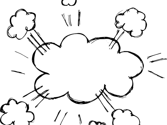 Cartoon Bubble Images - Hand Comic Clipart (640x480), Png Download