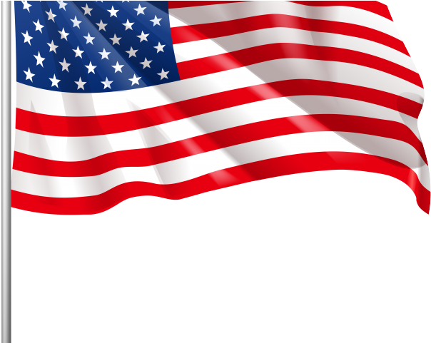 Drawn American Flag Png - Usa Flag Clipart Png (640x480), Png Download