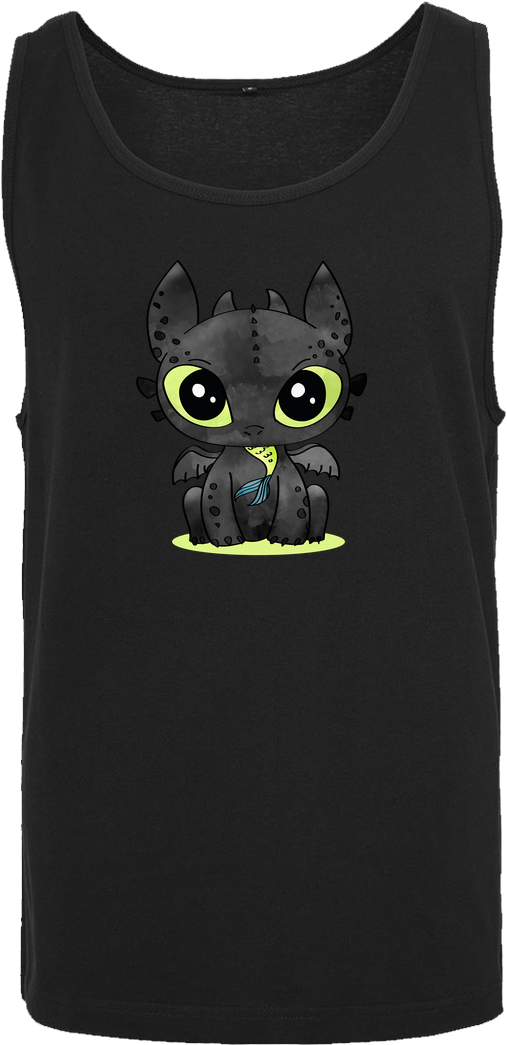 Blackmoon Toothless T-shirt Tanktop Men Black (1044x1044), Png Download