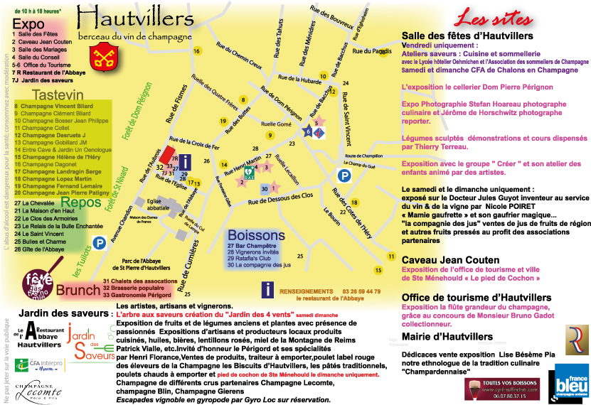 Hautvillers 23 Au 25 Septembre 2016 Verso - Document (842x595), Png Download