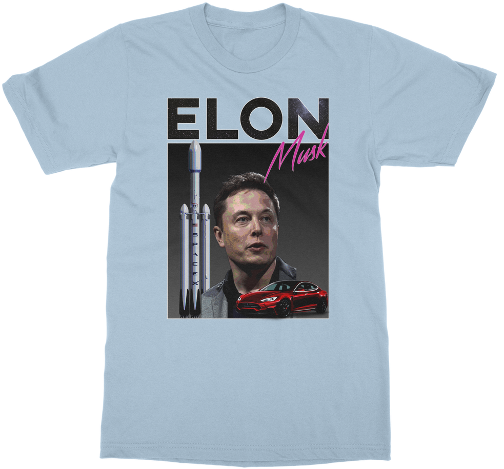 Elon Musk ﻿classic Adult T-shirt - T-shirt (1024x1024), Png Download