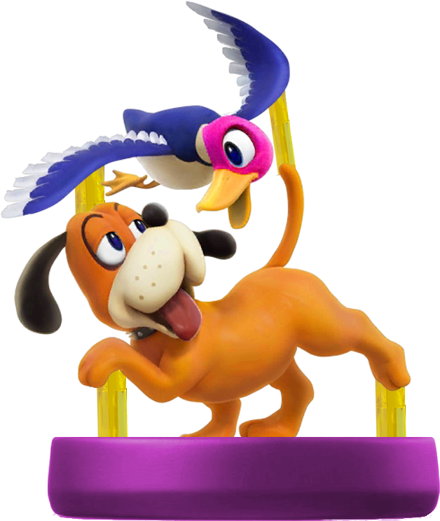 Sfw Duck Hunt Duo Fantendo Nintendo - Amiibo Duck Hunt Duo (1024x1024), Png Download