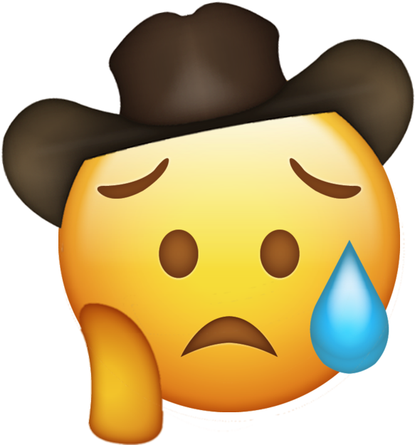 Pick Your Head Up Queen Your Cowboy Hat Is Falling - Emojis With Cowboy Hats (700x700), Png Download