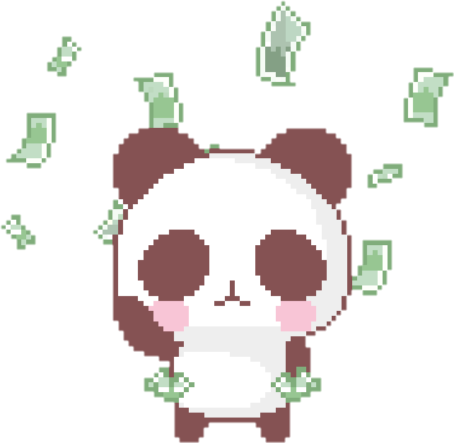 Cash Clipart Kawaii - Panda Taco Gif (720x685), Png Download