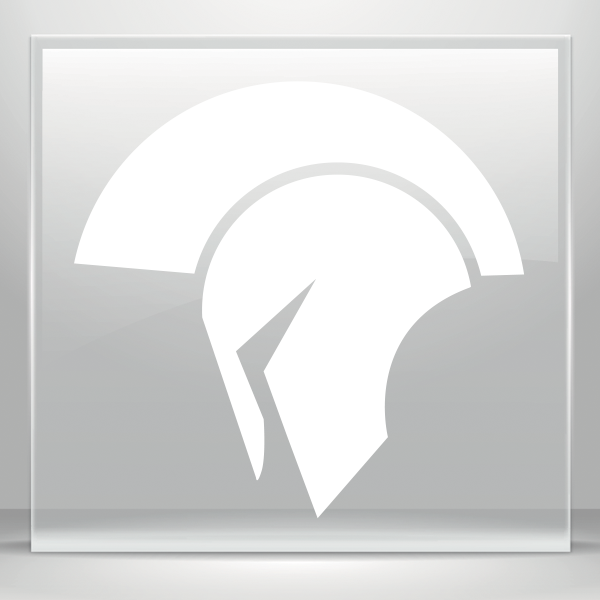 Simple Color Vinyl Roman Stickers Factory - Warrior Helmet Logo Png (600x600), Png Download