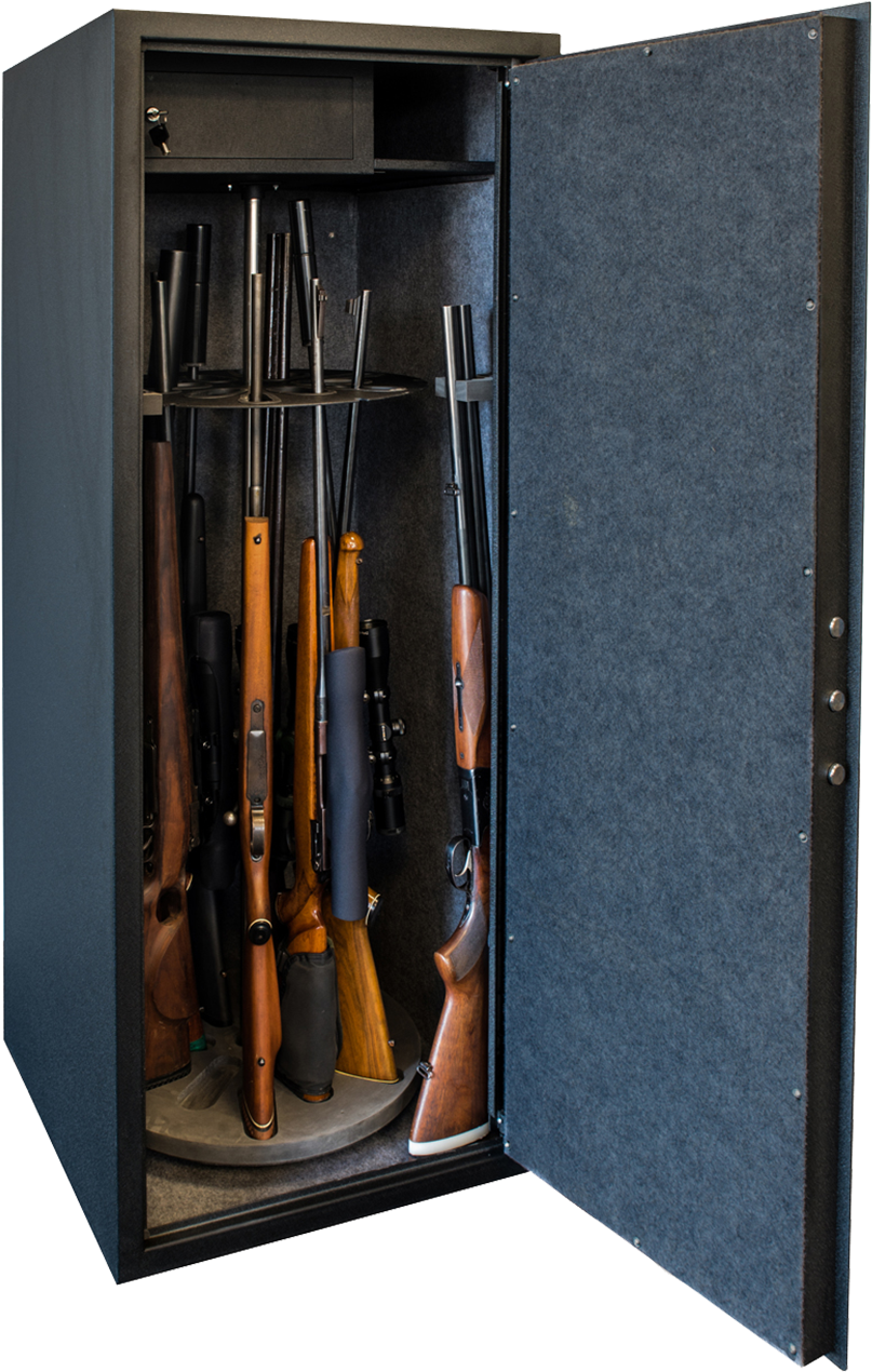 Hunting & Fishing New Zealand Rotating Gun Safe - Cupboard (1600x1417), Png Download