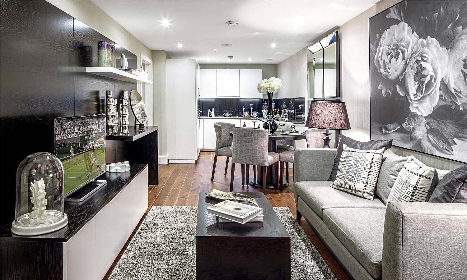 Living Room Fitted Wall Unit - Living Room (2000x900), Png Download