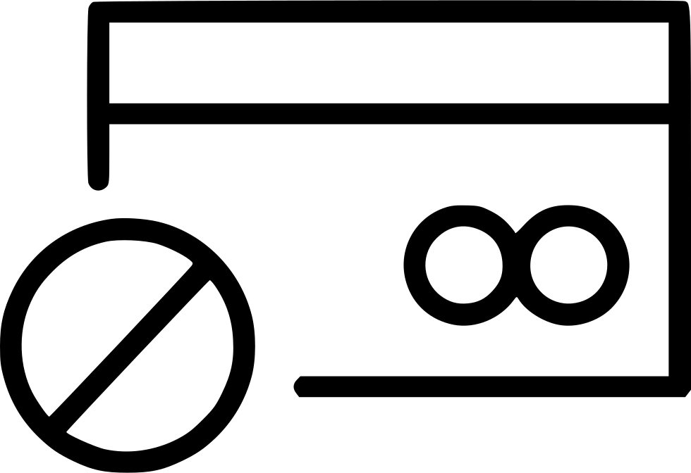 Block Credit Card Comments - Forbidden Vector (980x672), Png Download