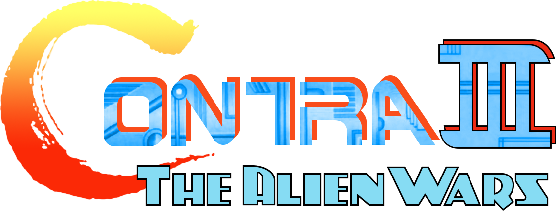 Nes Logo Png - Contra Iii The Alien Wars Title (1125x428), Png Download