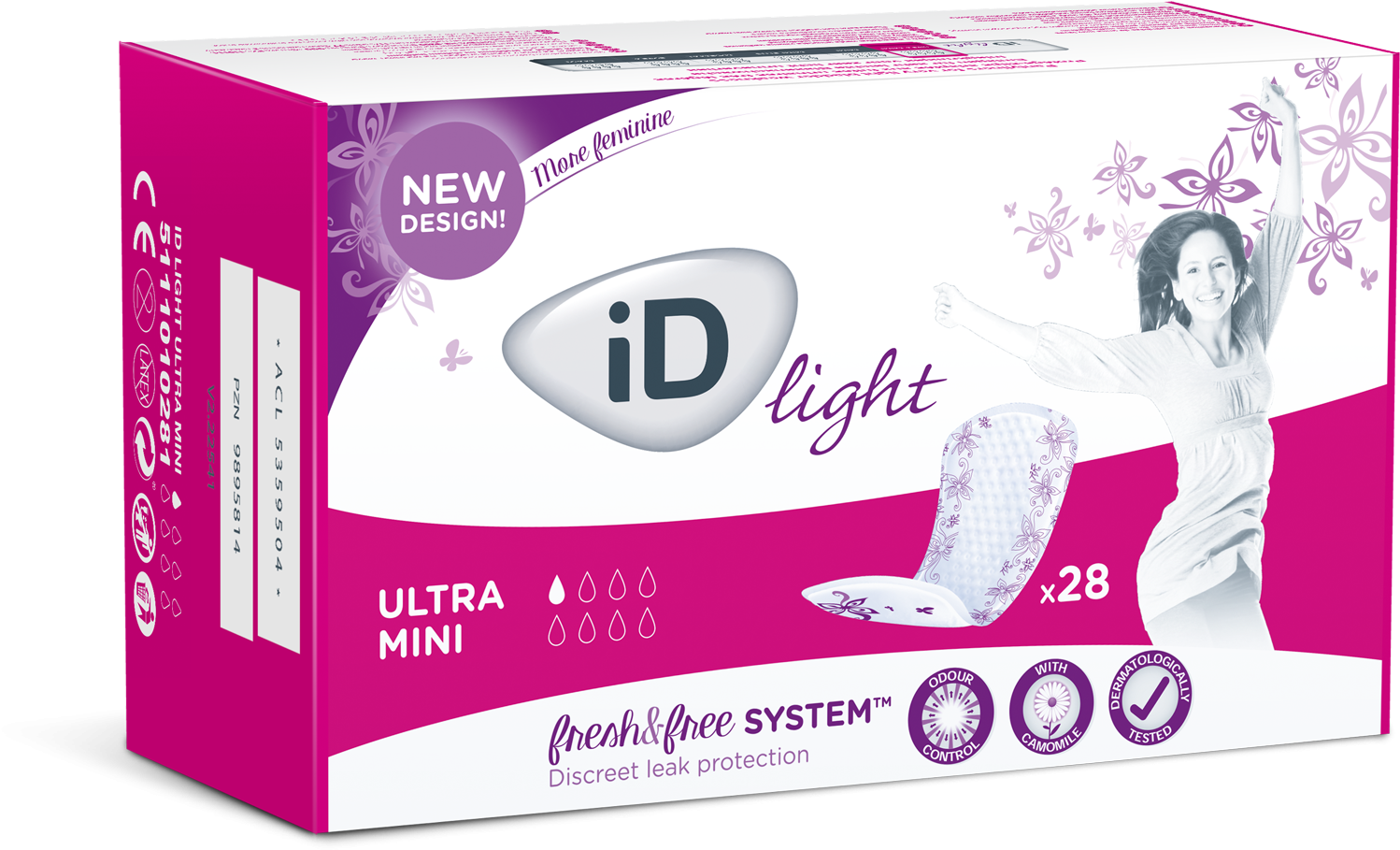 Fresh And Free Ultra Mini - Box (1510x909), Png Download
