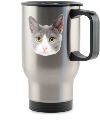 Blank Stainless Steel Travel Mug (598x600), Png Download