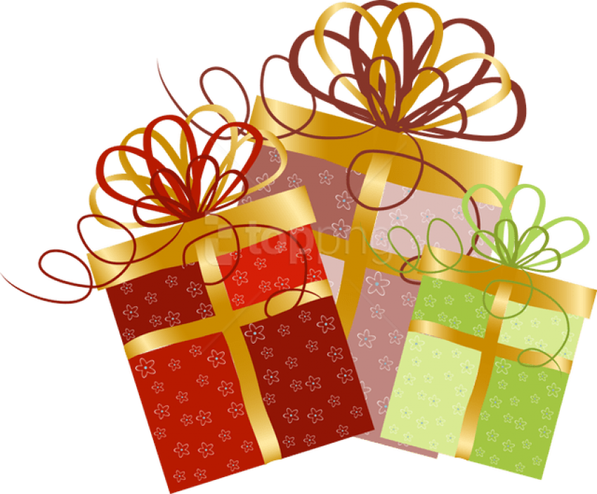 Free Png Gifts Png Images Transparent - Greeting Card (850x703), Png Download