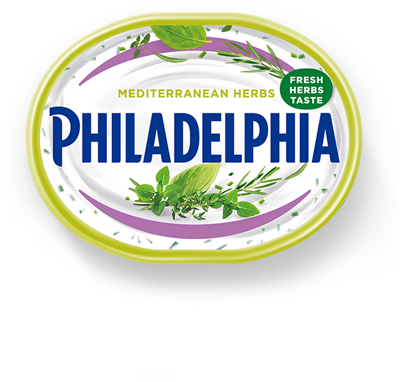 Philadelphia With Mediterranean Herbs - Philadelphia Original (600x600), Png Download
