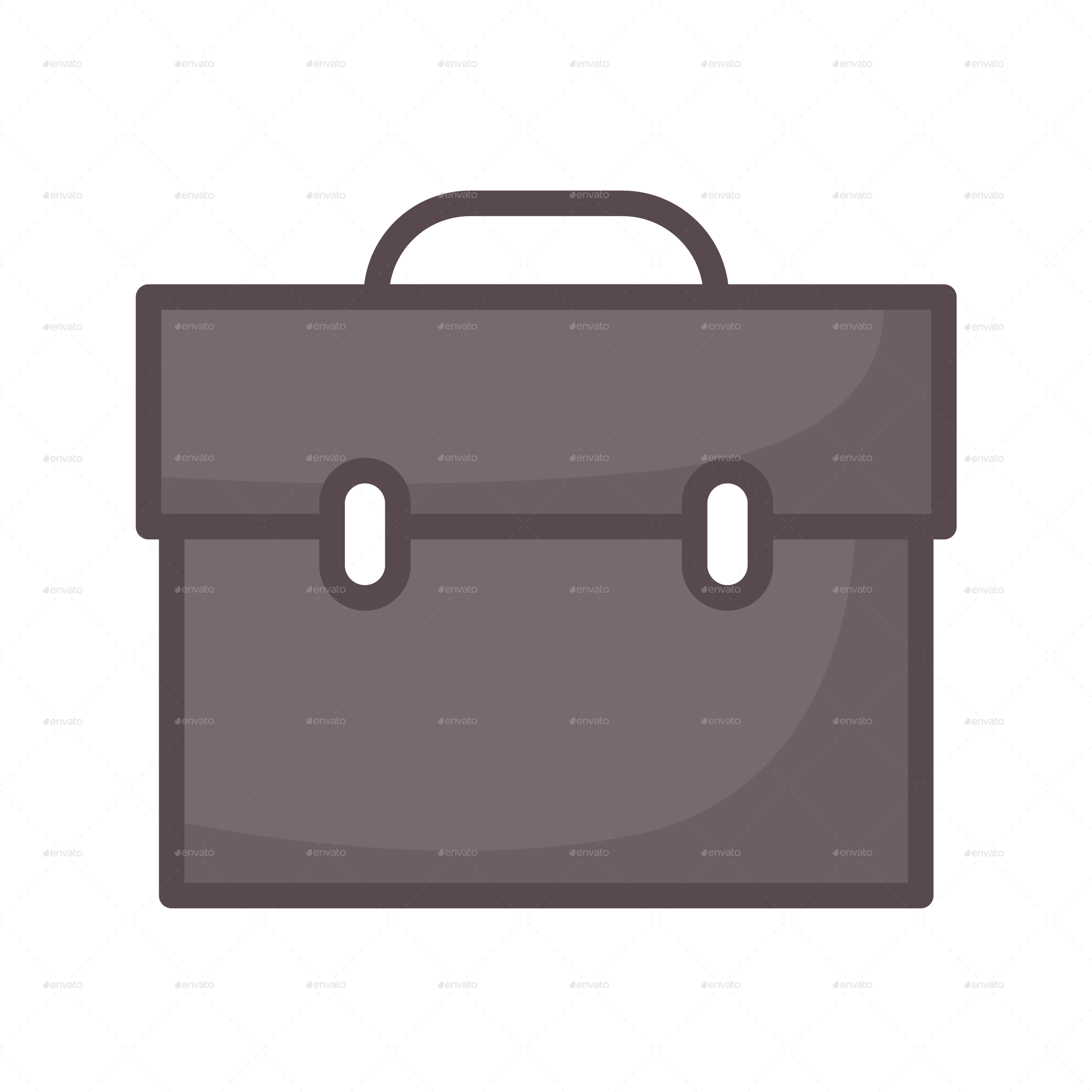 Png/business 08 - Briefcase (2500x2500), Png Download