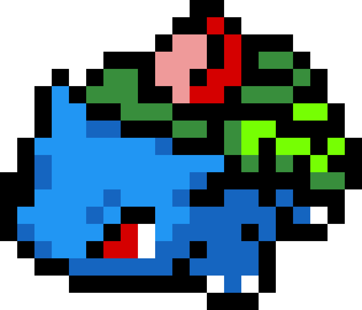Ivysaur - Ivysaur Perler Bead Pattern (1197x1026), Png Download