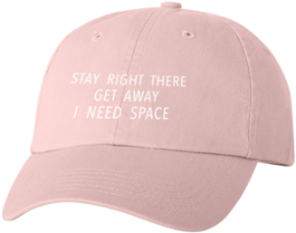 I Need Space Embroidered Pink Dad Hat - Baseball Cap (600x600), Png Download