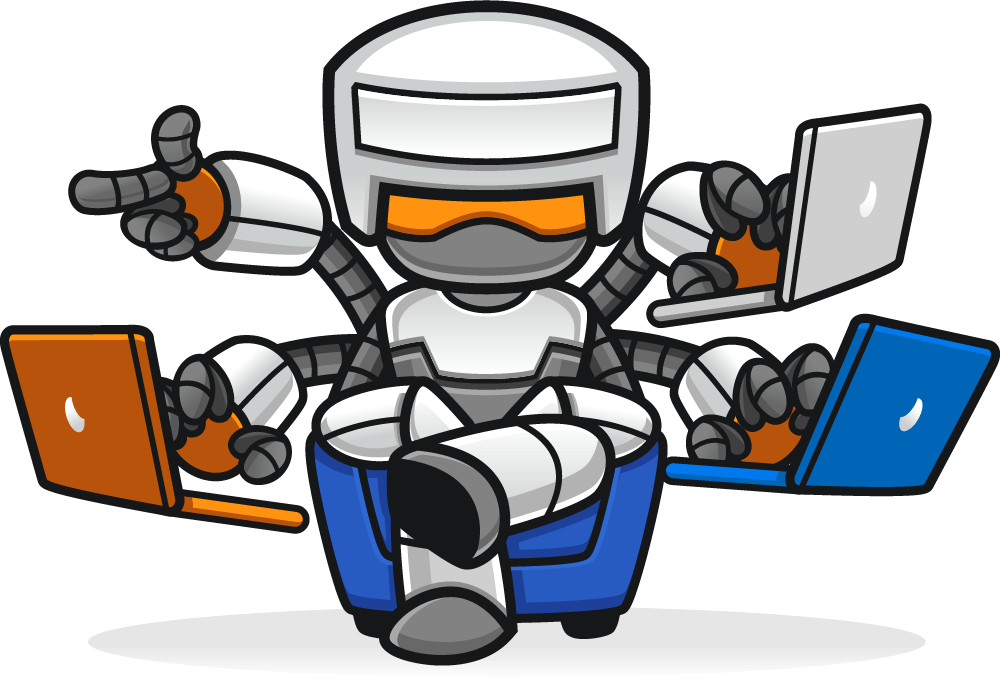 Wow Fishing Bot Mascot - Cartoon (1000x678), Png Download