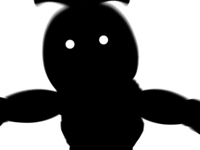 Image Shadow Chica Jumpscare Png Five Nights At - Five Nights At Freddy's Shadow Chica (640x480), Png Download