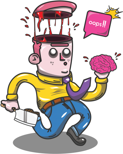 Funny Accident - Cartoon (745x851), Png Download