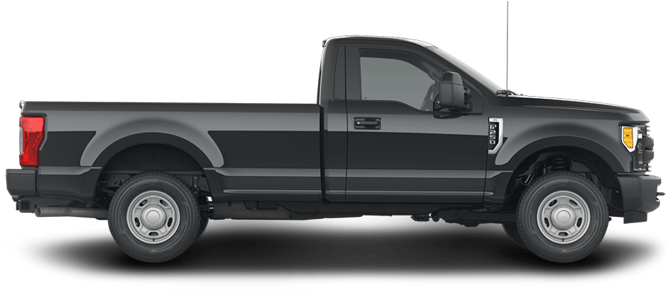 Agate Black - Silver Spruce F250 Regular Cab (1000x442), Png Download