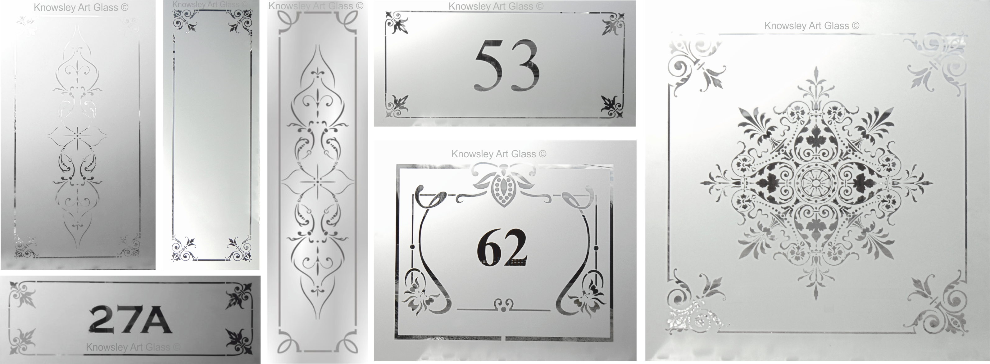 Glass Door Numbers - Home Door (3188x1173), Png Download