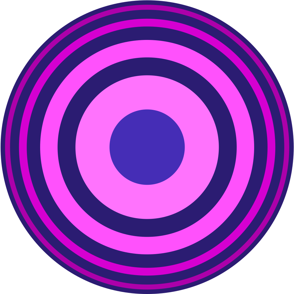 Círculos Concéntricos Gradient - Septagram (1024x1024), Png Download