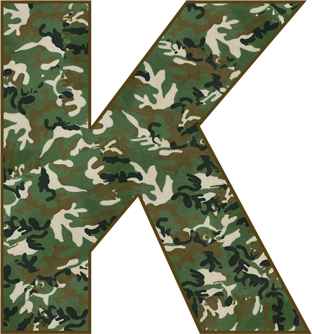 B *✿* Military - Camouflage Letter B (640x686), Png Download