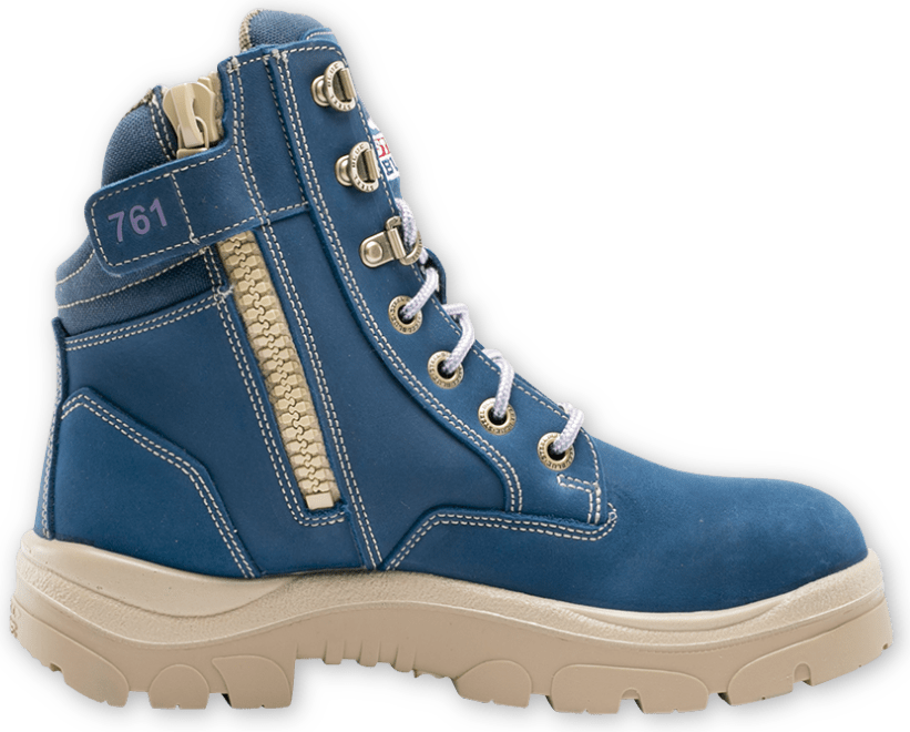 Southern Cross Zip Ladies Boot - Work Boots (821x660), Png Download