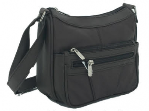 Ladies Medium Leather Bag - Shoulder Bag (500x717), Png Download