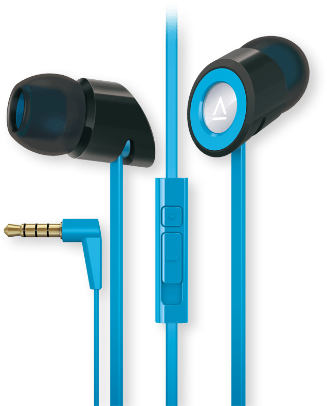 Premium Noise Isolating In Ear Headphones - Mobile Headset Png (640x800), Png Download