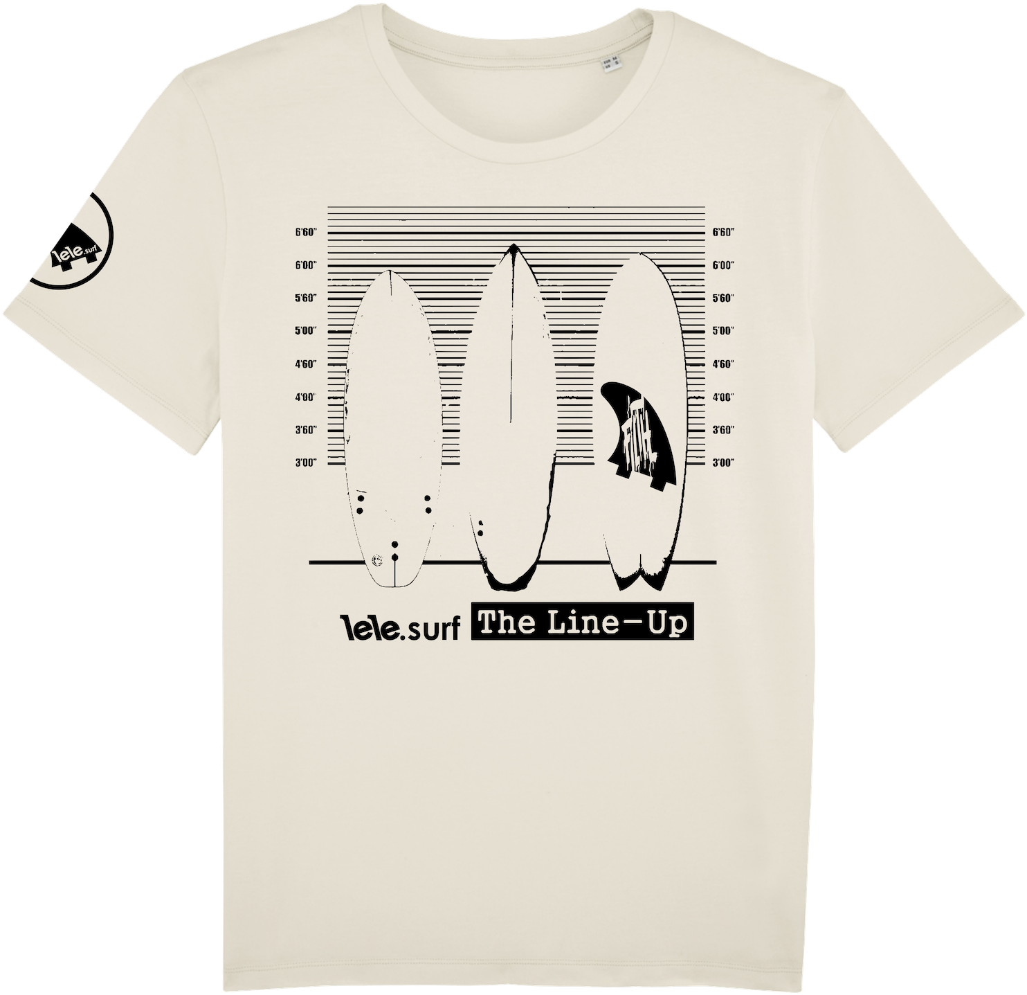 Surf T-shirt Men, The Line Up - Surfing (1500x1500), Png Download