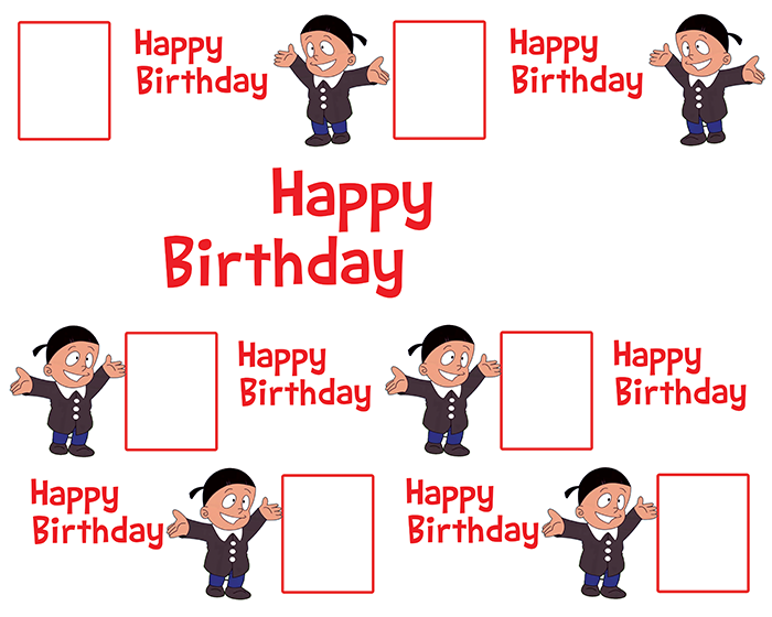 Photo Personalised Ninja Hattori Birthday Banner - Cartoon (700x560), Png Download