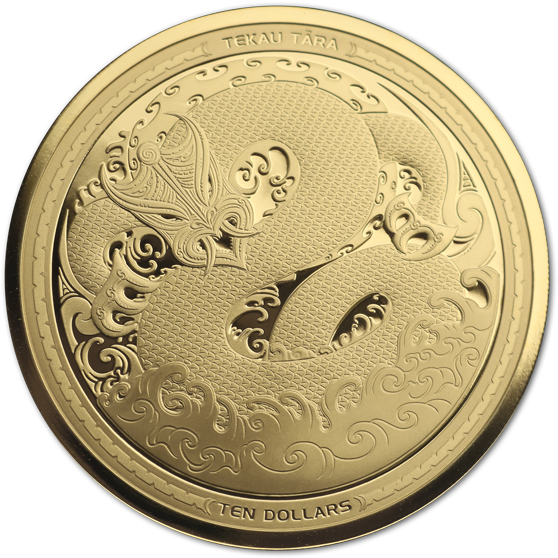 2017 Taniwha 1oz Gold Proof Coin - Coin (600x600), Png Download