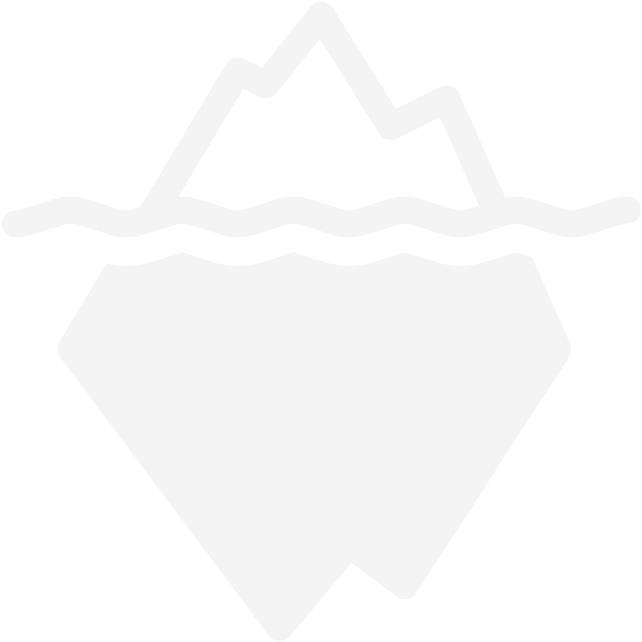 Iceberg Icon - Coaching (1000x1000), Png Download