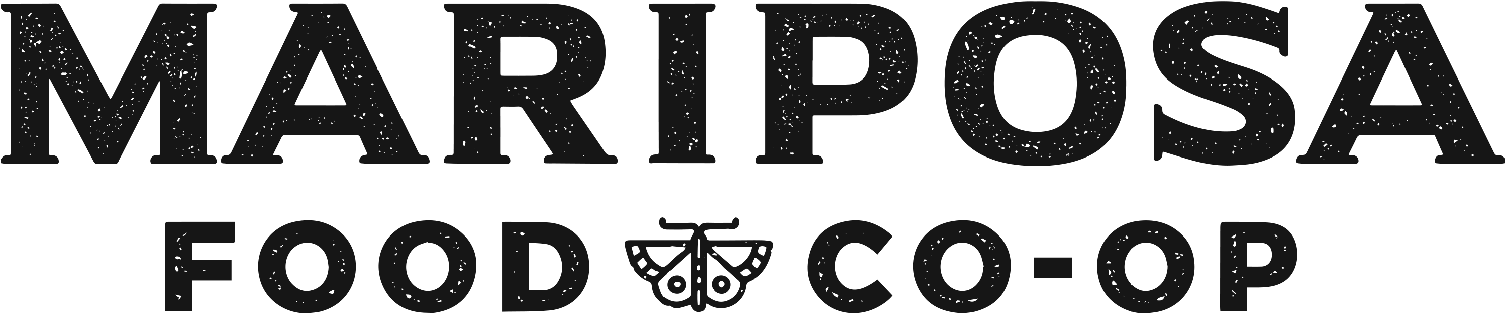 Mariposa Horizontal Logo-01 - Mariposa Food Coop Logo (1816x625), Png Download
