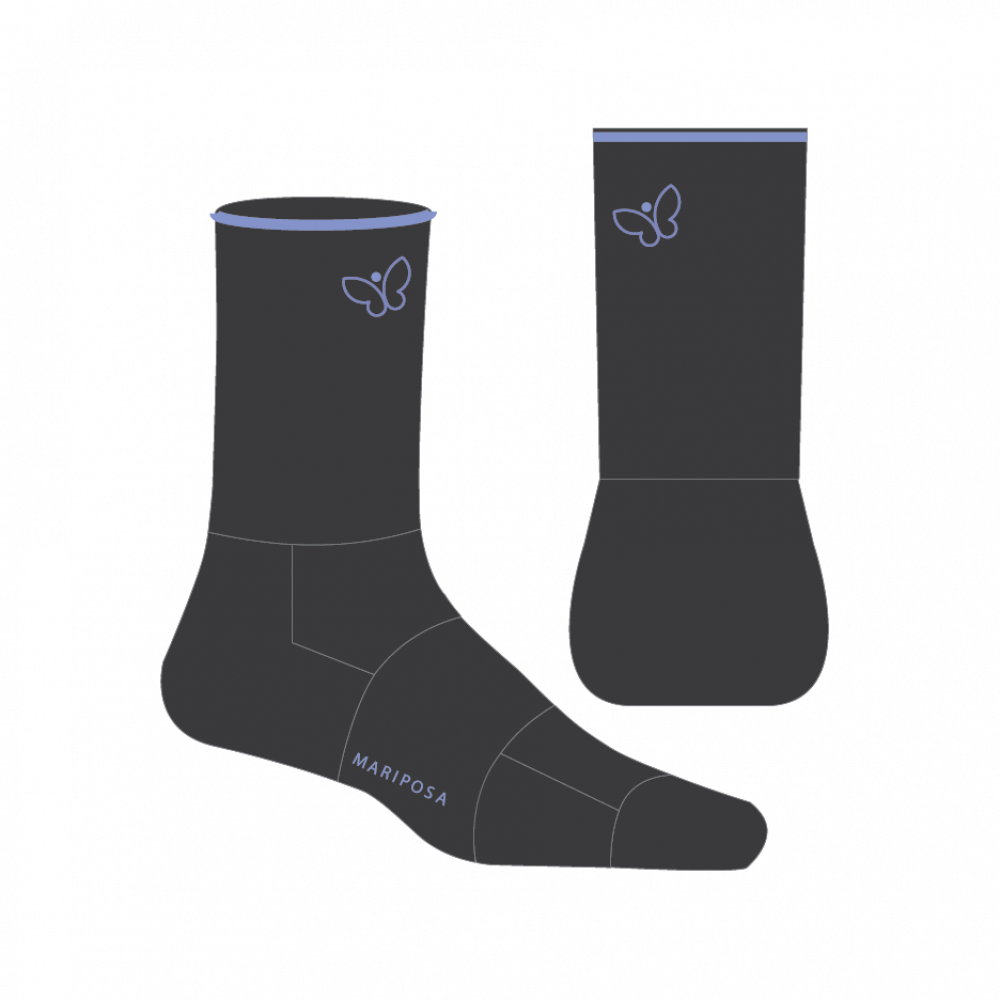 Mariposa Merino Wool Socks - Sock (1000x1000), Png Download