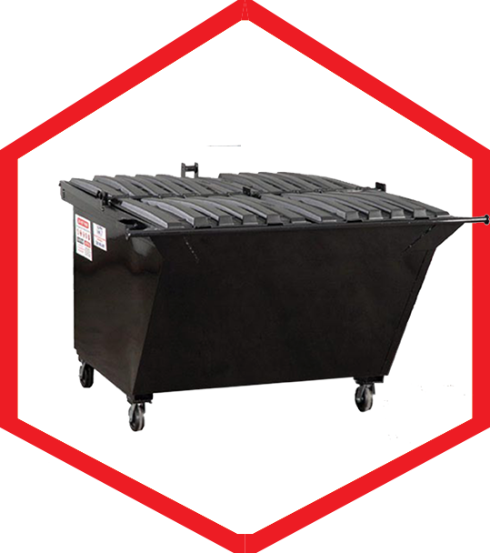 3 Yard Dumpster* - Outdoor Grill Rack & Topper (539x608), Png Download