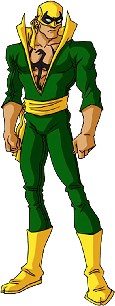Iron Fist - Superhero Iron Fist (413x1080), Png Download