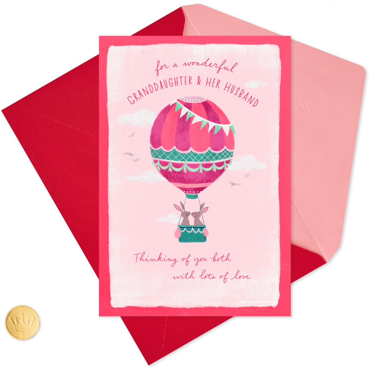 To A Special Granddaughter And Husband On Your Wedding - Hot Air Balloon (1470x1470), Png Download