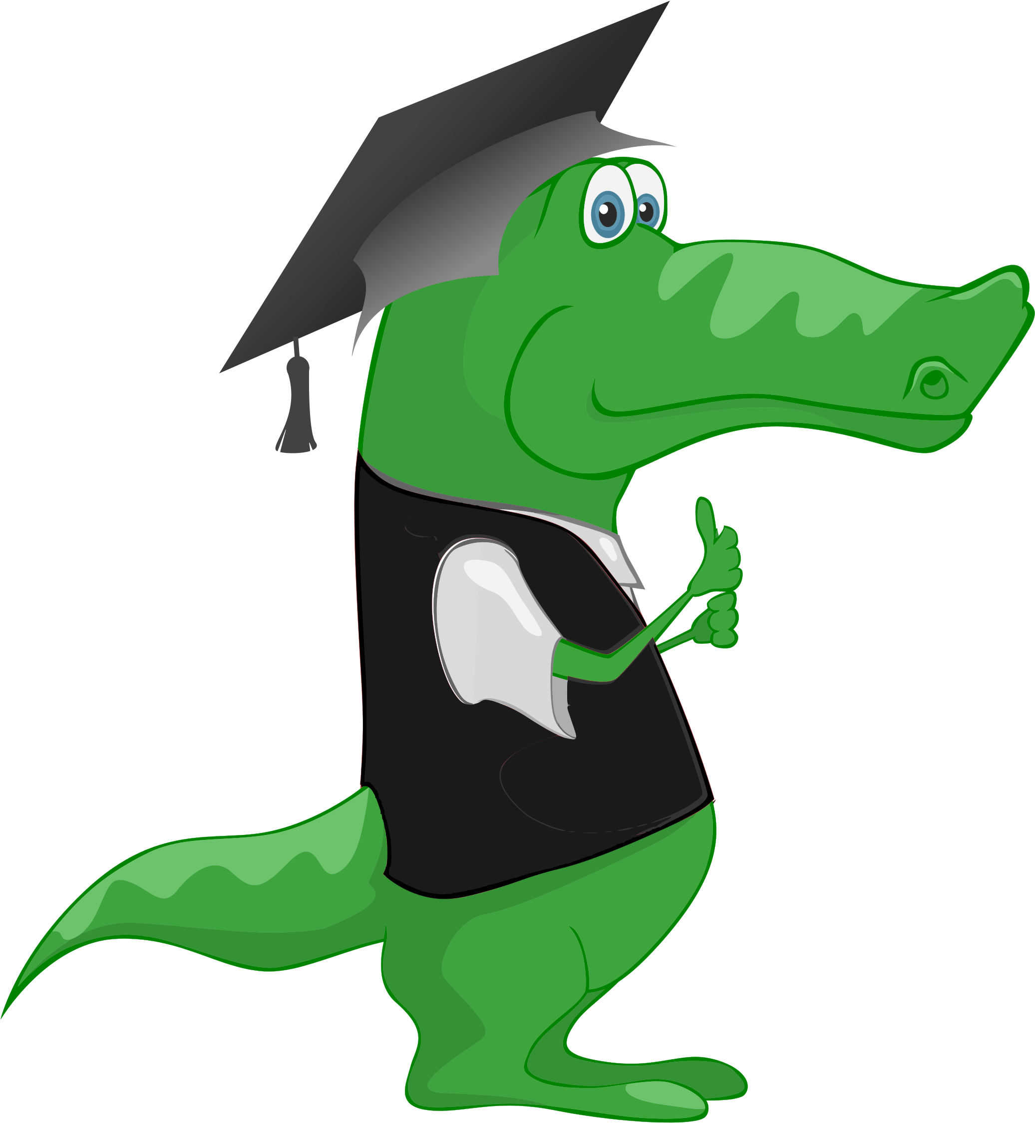 Big Image - Graduation Animal Clipart (2400x2400), Png Download