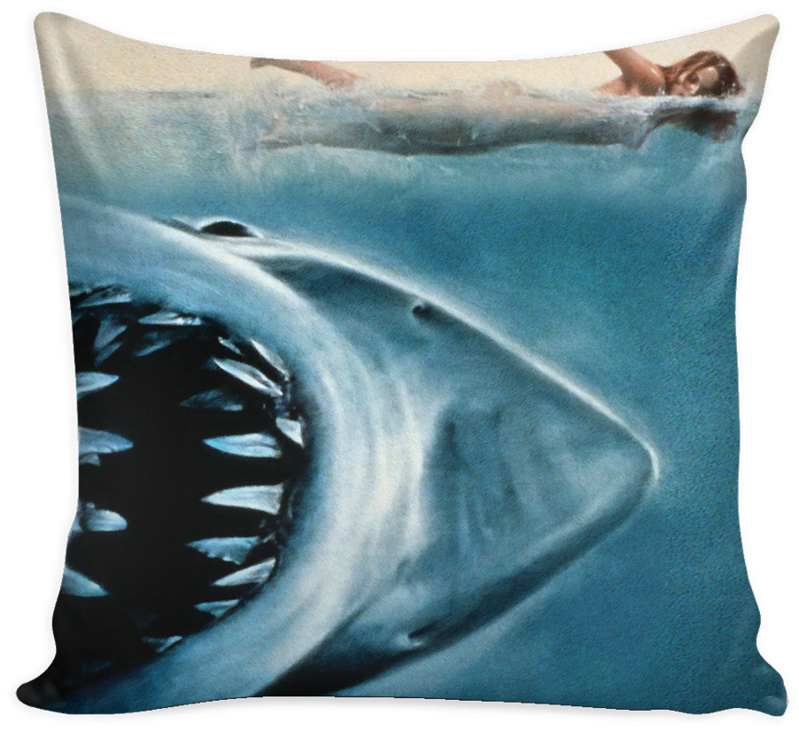 Jaws Pillow Case Cover - Unused Alex Kintner Deleted Scene (1024x1024), Png Download
