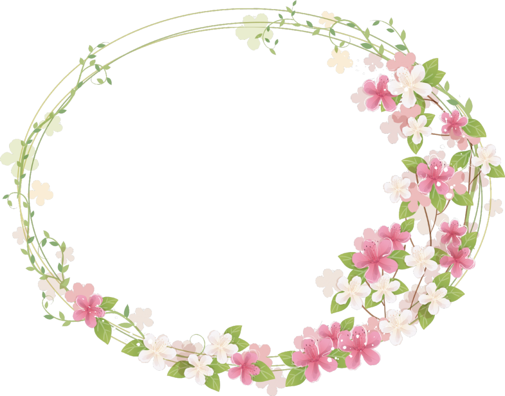 Download Floral Frame Png Photos For Designing Projects - Border Frame Flower Png (1000x784), Png Download