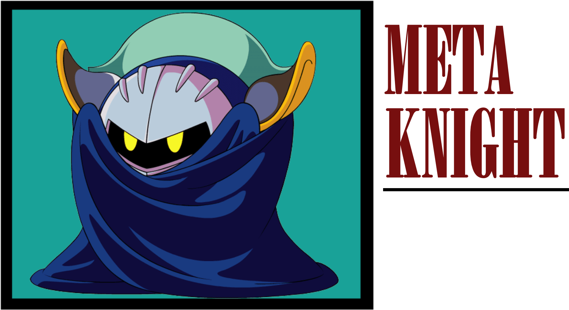Meta Knight (2200x1051), Png Download