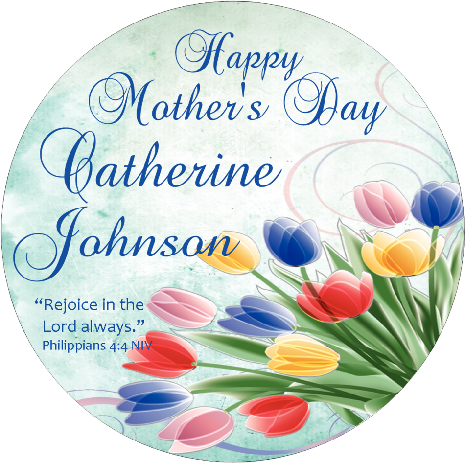 Mother's Day Tulips (1000x977), Png Download